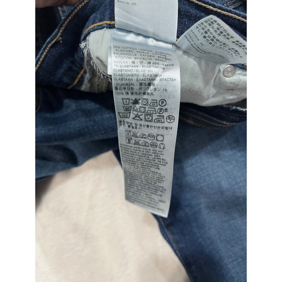 Levis 515 Bootcut Jeans Womens 12M Dark Wash Blue Denim Mid Rise 15516-0136 - Picture 4 of 16